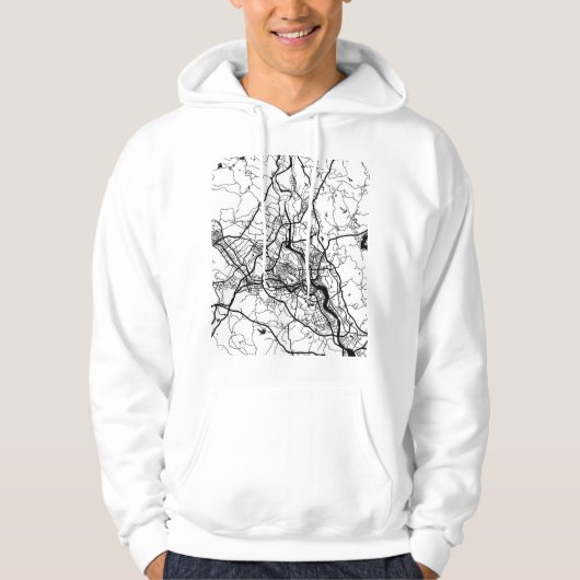 Mianyang China Map Hoodie (Vorderseite)