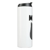 MIAO Black Cat Wiederverwendbare Trinkflasche Thermosbecher (Nach links gedreht)