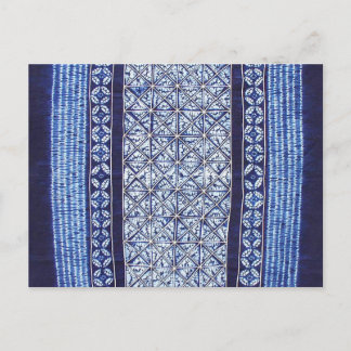 Miao Indigo Krawatte-Dye #5 Postkarte
