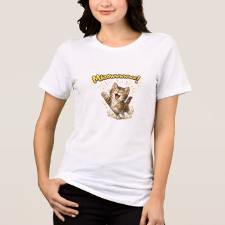 Miaowwwww! | Lustiges Katzen-T-Shirt für Katzenlie Tri-Blend Shirt
