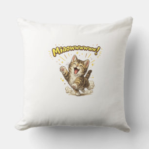 Miaowwwww! Lustiges Katzen-Wurfkissen für Katzen Kissen