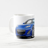 Miata Blau-Auto 2009-13 Kaffeetasse (Vorderseite Links)