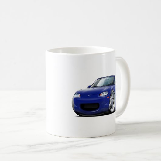 Miata dunkelblaues Auto 1999-05 Kaffeetasse (VorderseiteRechts)