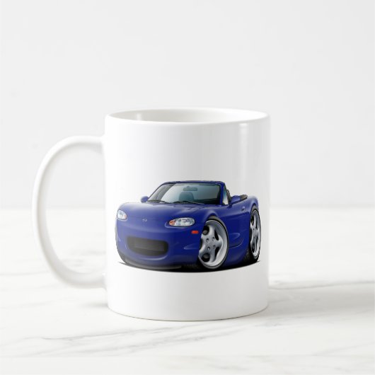 Miata dunkelblaues Auto 1999-05 Kaffeetasse (Links)