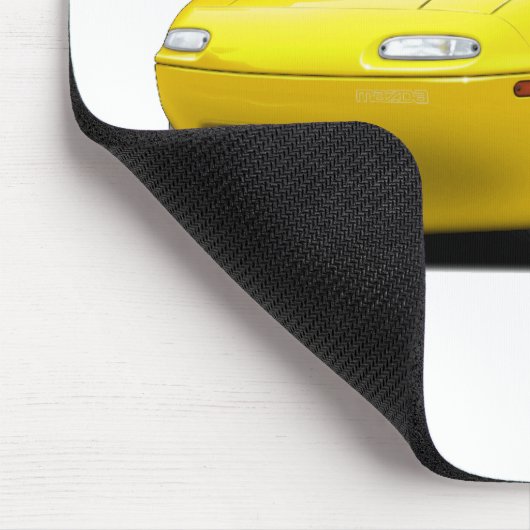 Miata gelbes Auto 1990-98 Mousepad (Ecke)