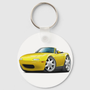 Miata gelbes Auto 1990-98 Schlüsselanhänger