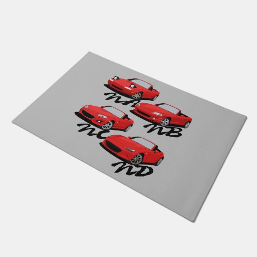 Miata Generationen Fußmatte (Schrägansicht)