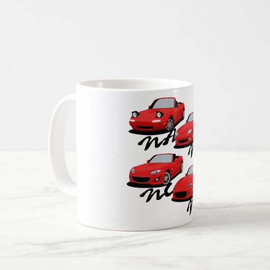 Miata Generationen Kaffeetasse (Vorderseite Links)