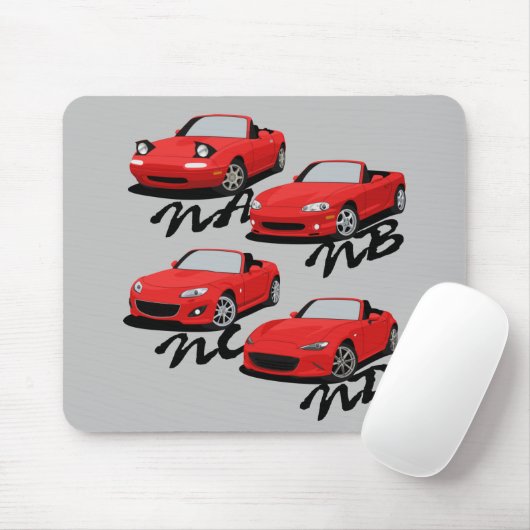 Miata Generations Mousepad (Mit Mouse)