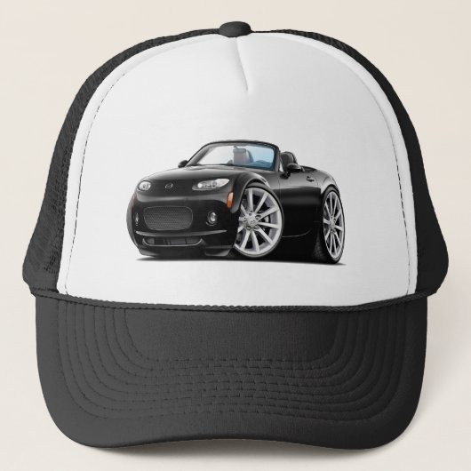 Miata schwarzes Auto 2006-08 Truckerkappe (Vorderseite)