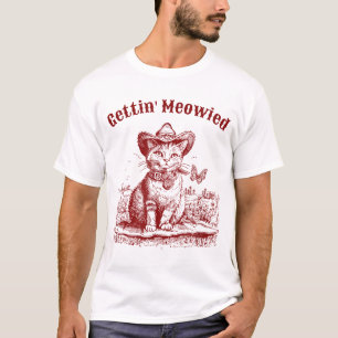 Miau-Bachelorette-Party-Cowgirl-Cowboy-Katze  T-Shirt