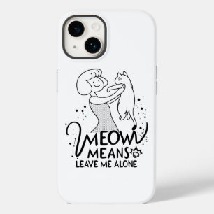 Miau bedeutet Lass mich in Ruhe - Ästhetische lust Case-Mate iPhone 14 Hülle