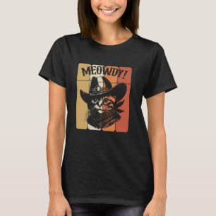 Miau Cowboy-Katze Country Western Lustige Katze T-Shirt