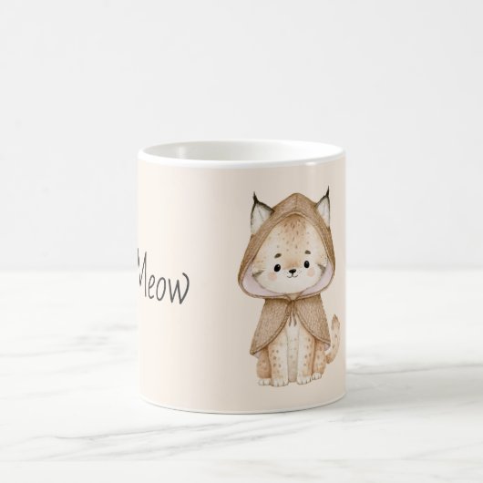 Miau Creme Katze Kaffeetasse (Mittel)