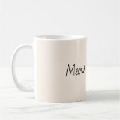 Miau Creme Katze Kaffeetasse (Links)