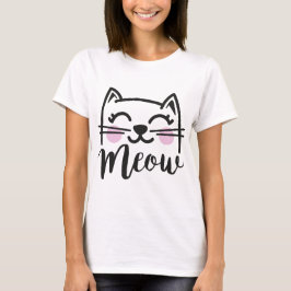 Miau die verspielt Katze T-Shirt