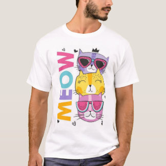 Miau die Welt. T-Shirt