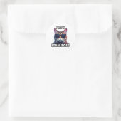 Miau Endboss Cooler Katz Sticker (Tasche)