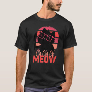 Miau Gruseliges Halloween-Katze-Horror-Slasher-Mes T-Shirt