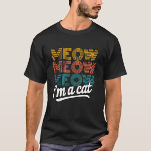Miau, ich bin ein Katzen-Halloween-Kostüm, lustig T-Shirt