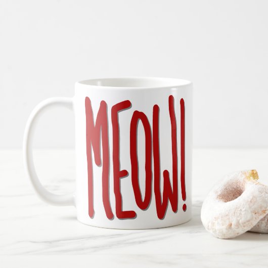 Miau! Kaffeetasse (Mit Donut)