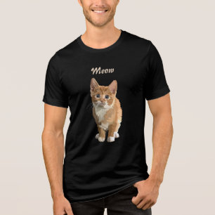 Miau-Kätzchen-T-Shirt Tri-Blend Shirt