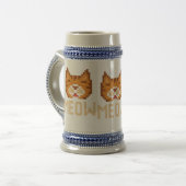 Miau-Katze Bierglas (Vorderseite Links)