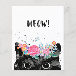 Miau-Katze, Geschenkidee für Katzenliebhaber Flyer