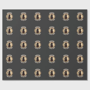 Miau-Katze-Halloween-Grafikdesign_1 Geschenkpapier