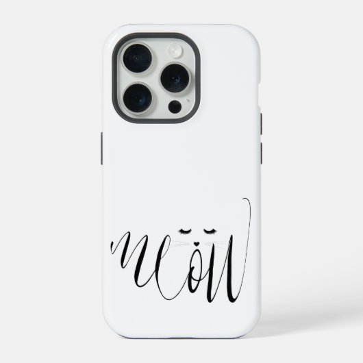 Miau Katze iPhone Hülle (Rückseite)