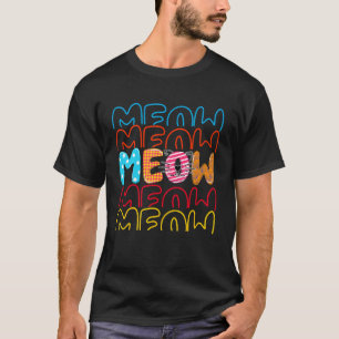 Miau Katze Katzenmutter und Katzenvater T-Shirt