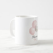 Miau Katze Rosarote Ballons Kaffeetasse (Vorderseite Links)