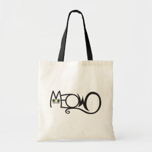 Miau-Katze-Typografie Tragetasche