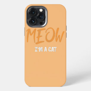 Miau-Katzen-Halloween-Kostüm Katzen-Mama Katzen-Pa iPhone 13 Pro Max Hülle