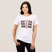 Miau-Katzen-Sonnenbrille Tri-Blend Shirt (Vorderseite voll)