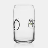 Miau-Katzen-Typografie Dosenglas (Links)