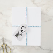 Miau-Katzen-Typografie Geschenkanhänger (Mit Garn)