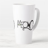 Miau-Katzen-Typografie Milchtasse (Rechte Ecke)