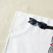 Miau-Katzen-Typografie Strandtuch (Beispiel)
