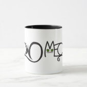 Miau-Katzen-Typografie Tasse (Zentrum)