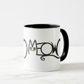 Miau-Katzen-Typografie Tasse (VorderseiteRechts)