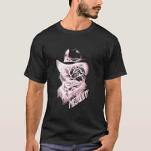 Miau lustige Katze Cowboy T-Shirt