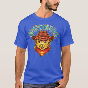 Miau Meow Howdy Lustiges Katzen Meme Tees Cowboy K