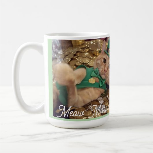 Miau Morgen , Foto, Text, Rückseite Text, Katzenfo Kaffeetasse (Links)