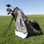 Miau oder Behandle Halloween-Katze Gruselige Katze Golfhandtuch (Gras)