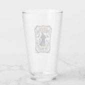 Miau oder Behandle Katze Halloween Gruselige Katze Glas (Rückseite)