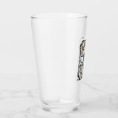 Miau oder Behandle Katze Halloween Gruselige Katze Glas (Rechts)