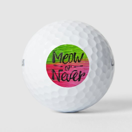 Miau oder Nie Golfball (Vorderseite)
