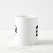 Miau oder Nie Lustiger Becher Kaffeetasse (Mittel)