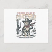 Miau Partner Cowboy Katze Begleitkarte (Rückseite)